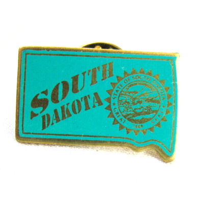 #ad South Dakota State Pin Pierre Sioux Falls Rapid City Aberdeen Brookings Yankton $5.99