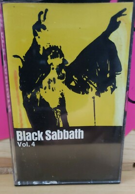 Vintage 1972 Cassette Tape Black Sabbath Volume Vol. 4 Warner Bros
