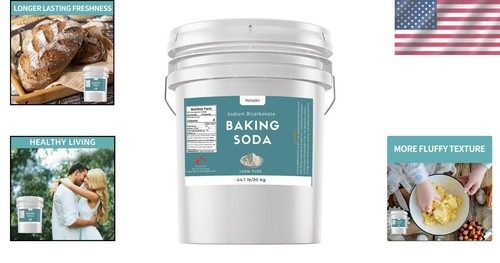 Bulk 44.1 lb Pure Sodium Bicarbonate Powder - Versatile Cleaner & Baking Aid - Picture 2 of 8