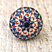 Multicolor Ceramic Knobs Kitchen Cabinet Drawer Cupboard pulls- Set of 10