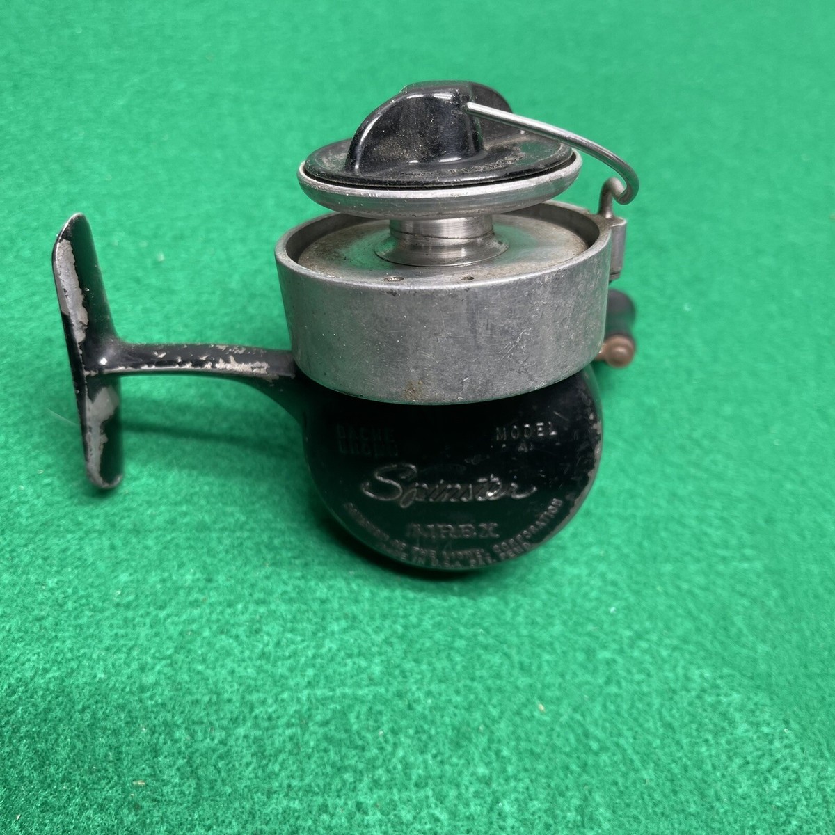 bache brown spinstar スピニングリール Vintage Bache Brown Airex Spinster Model Spin Fishing Spinning