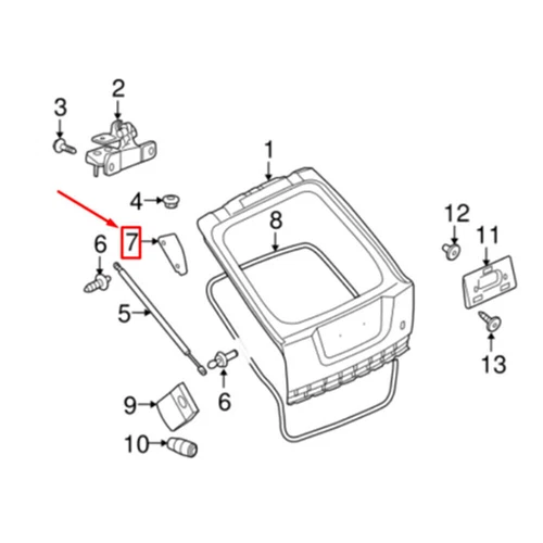 2X Halterung Teile für Range Rover Sport LR095809 LR095810 Schwarz Stahl Zubehör - Bild 2 von 6