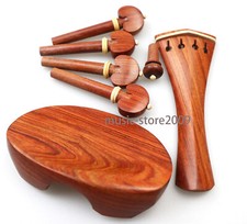 Newly Shape Violin Parts Accessories,Rosewood,Violin Pegs Chinrest Tailpiece 4/4