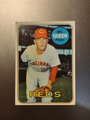 1969 Topps #81 Mel Queen Cincinnati Reds Baseball Card 