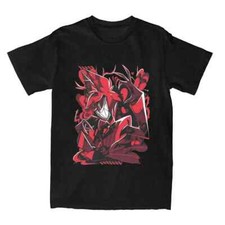Camisa de Anime Hazbin Hotels Alastor Mercancía Hombres Mujeres Algodón Camiseta Loca