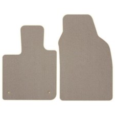 Velours Fussmatten für Fiat 500e ab Bj. 2020 Automatten Passform VORNE BEIGE STD