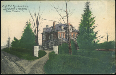 Nice Color Card Prof F.P. Bye Residence Darlington Seminary West Chester PA LOOK