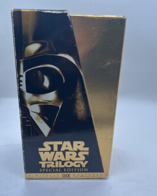 Vintage 1997 Special Edition Star Wars Trilogy VHS Black And Gold