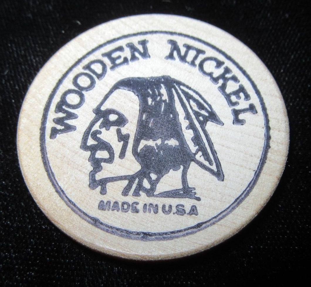 Vintage Wooden Nickel The Trading Post Ketchikan Alaska eBay