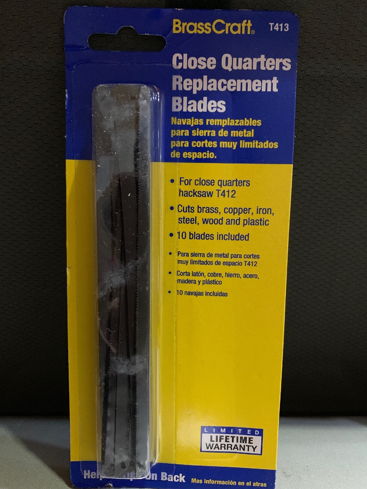 } Brasscraft T413 Close Quarters for Hacksaw T412 Replacement Blades 10