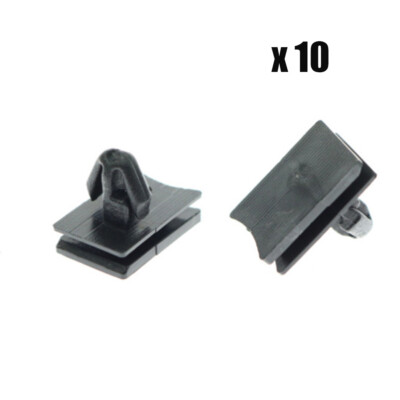 Lower Rocker Clips 10 pcs Car Rocker Panel Moulding Clips Lower Black Molding Retainer for ...