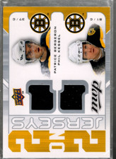 2008-09 MVP Two on Two Jerseys #J2TRBK Bergeron Kessel Tim Thomas Michael Ryder