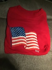 FADED GLORY American Flag Red Shirt XS/XCH 4/5 Girls/Boys