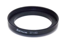 Metal Step up ring 37mm to 43mm 37-43 Sonia New Adapter