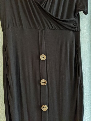 Boohoo Maternity Wrap Front Horn Button Midi Dress US Size 12 NWT (21) - Picture 3 of 5