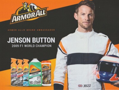 2021 Jenson Button Armor All SEMA Show Promo Formula 1 F1 Hero Card
