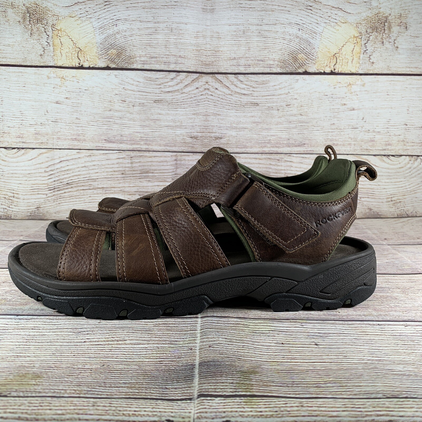 宅配便送料無料 Rockport Men's ROCKLAKE Fisherman Sandal, BRN/BRN, 9 |  www.paketznpiecezltd.com