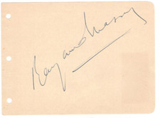 Richard Wilding Signed Album Page 1960s Autographed Actor Melissa, Night Prowler