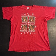 Vintage Rudolph The Red Nosed Reindeer Red Single Stitch T-Shirt Made In USA Vtg