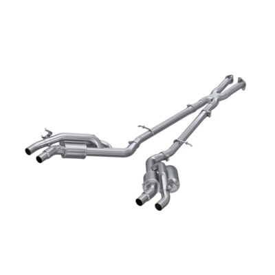 MBRP Fits 2022 Kia Stinger 3.3L T304 SS Cat-Back Exhaust- Dual Split Rear Quad