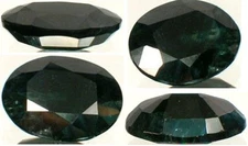 19thC Antique 3 2/3ct Russian Sapphire Medieval Ram Engraved Amulet Black Magic