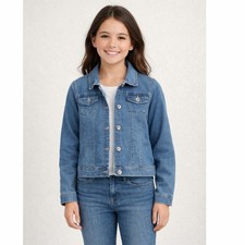 The Children's Place Girls Denim Jacket 10/12 L
