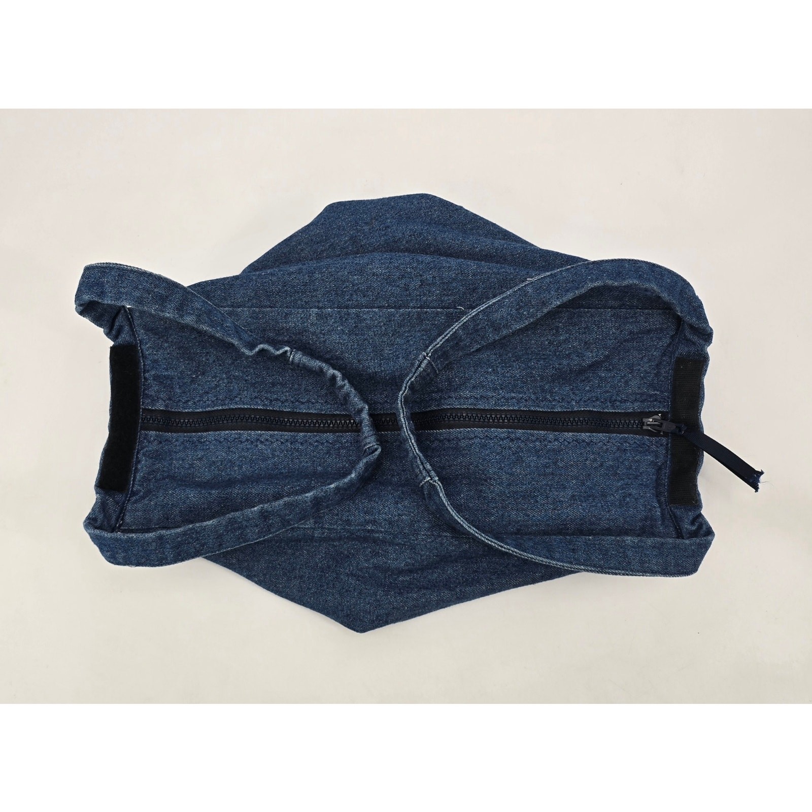 Handmade Cottagecore Denim Patchwork Shoulder Bag… - image 5