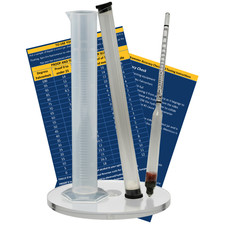 Alcohol Hydrometer 0-200 Proof Tralle Set Test Jar Case Moonshine Homebrew