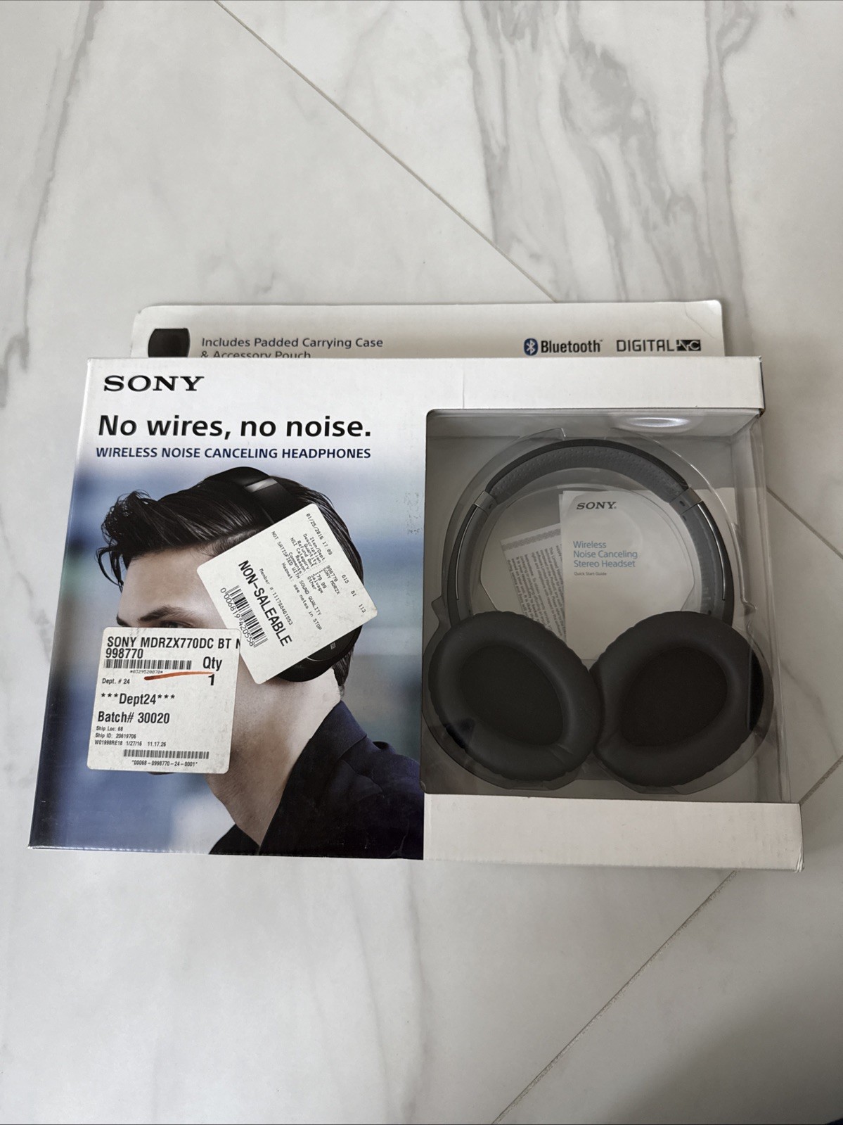 Sony MDR-ZX770DC Bluetooth Noise Canceling Headphones New in Box