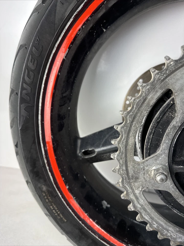 00-03 Suzuki GSXR 750 GSXR750 2002 rueda trasera piñón rotor llanta recta OEM Foto 3 de 4