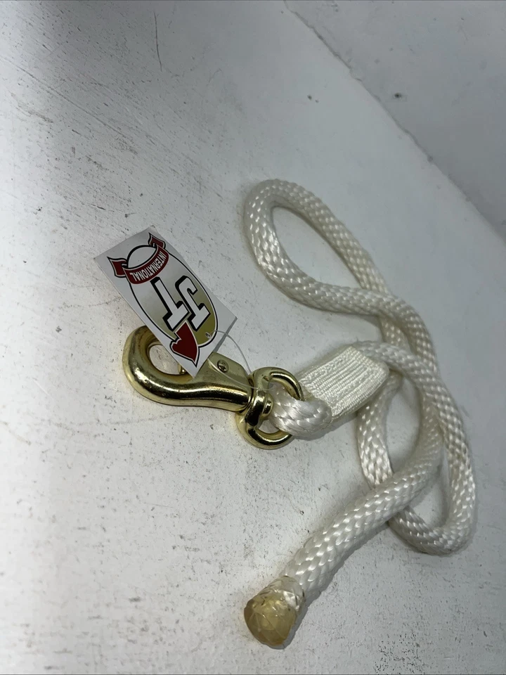 New Tough 1 White 4” Poly Draft Lead Rope #51-3010 M-508 - Image 3 of 4