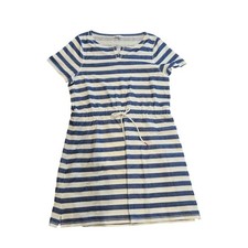 Hello Saturday talbots Terry cotton stripe short sleeve dress womens XL coastal