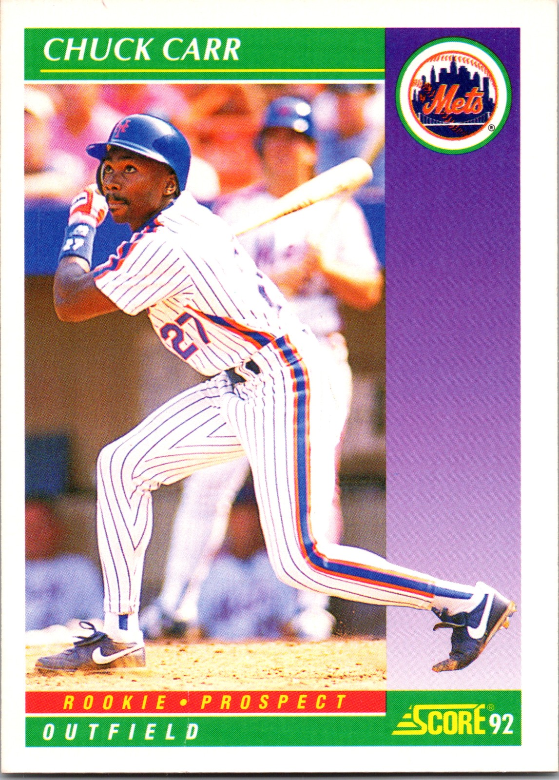 1992 Score #857 Chuck Carr