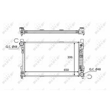 Kühler Motorkühlung NRF für Mercedes-Benz C-Klasse W203 S203 R171 Kühler Motorkühlung NRF für Mercedes-Benz C-Klasse W203 S203 R171