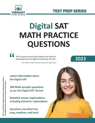 Digital SAT Math Practice Questions Vibrant Publishers Taschenbuch Englisch 2023