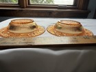 Carnival Glass Marigold Depression Medium Bowls Set 2 Vintage Floral Made USA — photo 5