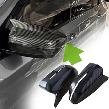 M STYLE FULL DRY CARBON ABS REPLACEMENT MIRROR COVERS FOR 2017-22 BMW G30 G20
