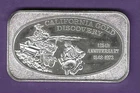 CALIFORNIA GOLD DISCOVERY .999 SILVER ART BAR