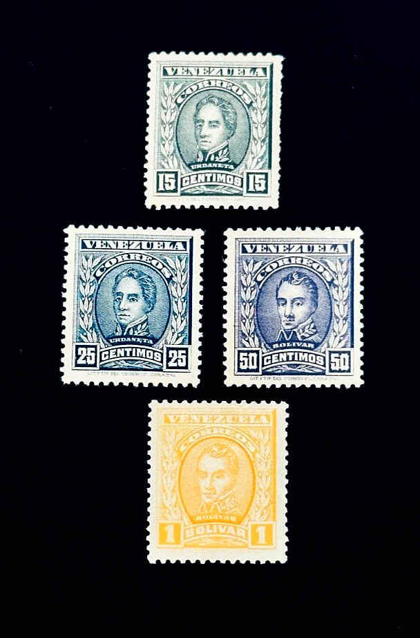 VENEZUELA Stamp Lot - 1913 Simon Bolivar Independence Heroes MH r39 High Value