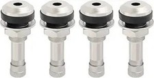 4pcs Metal Tire Valve Stems For 0.453 0.625 Rim Holes 1 12 Long 130 Psi