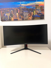 AOC Gaming 32" Curved Monitor VA LCD 3440x1440 180Hz HDMI/DP