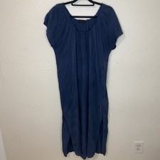 Hatch Maternity THE ARIELLA DRESS Navy Blue One Size 100 Cupro