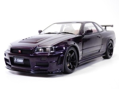 NISSAN SKYLINE GT-R (R34) Z-TUNE Midnight purple 1999 1/18 SOLIDO 1804311