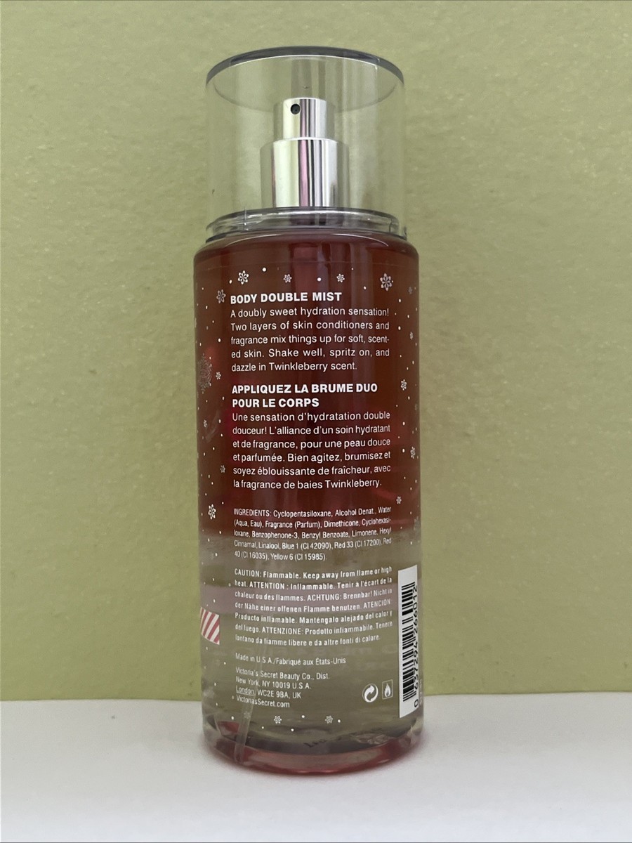 1) Victoria's Secret Beauty Rush TWINKLEBERRY Body Double Mist 8.4