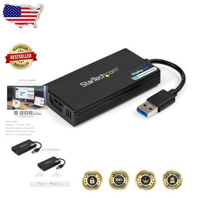 StarTech 4K HDMI Adapter USB 3.0 to Display Dongle Mac/Windows UHD