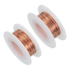 2 Pcs 20m / 65 Feet Aluminum Craft Wire 0.5/0.6mm DIY Copper
