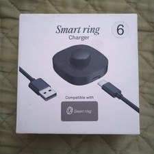 Smart Rings Charger Case Only Compatible with Oura Ring Gen 3 Size 6 Black
