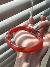 Natural Agate Bangle Red 54.9mm