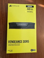 Corsair VENGEANCE 32GB (2x16GB) DDR5 DRAM 4800MT/s CL40 Memory Kit, Black, NEW