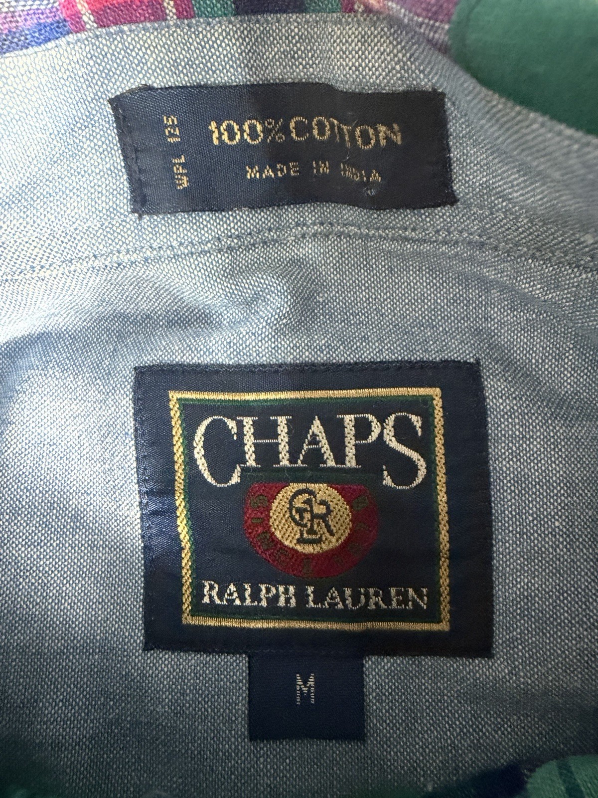 Chaps Ralph Lauren Patchwork Plaid Button Down Sh… - image 2